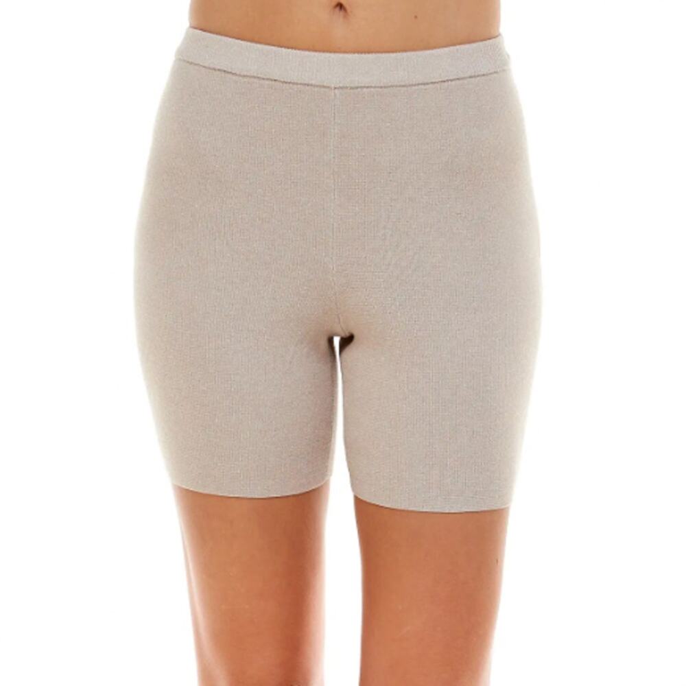 WAYF '98 Luke Heathered Bike Shorts in Sahara Sand, Size XL